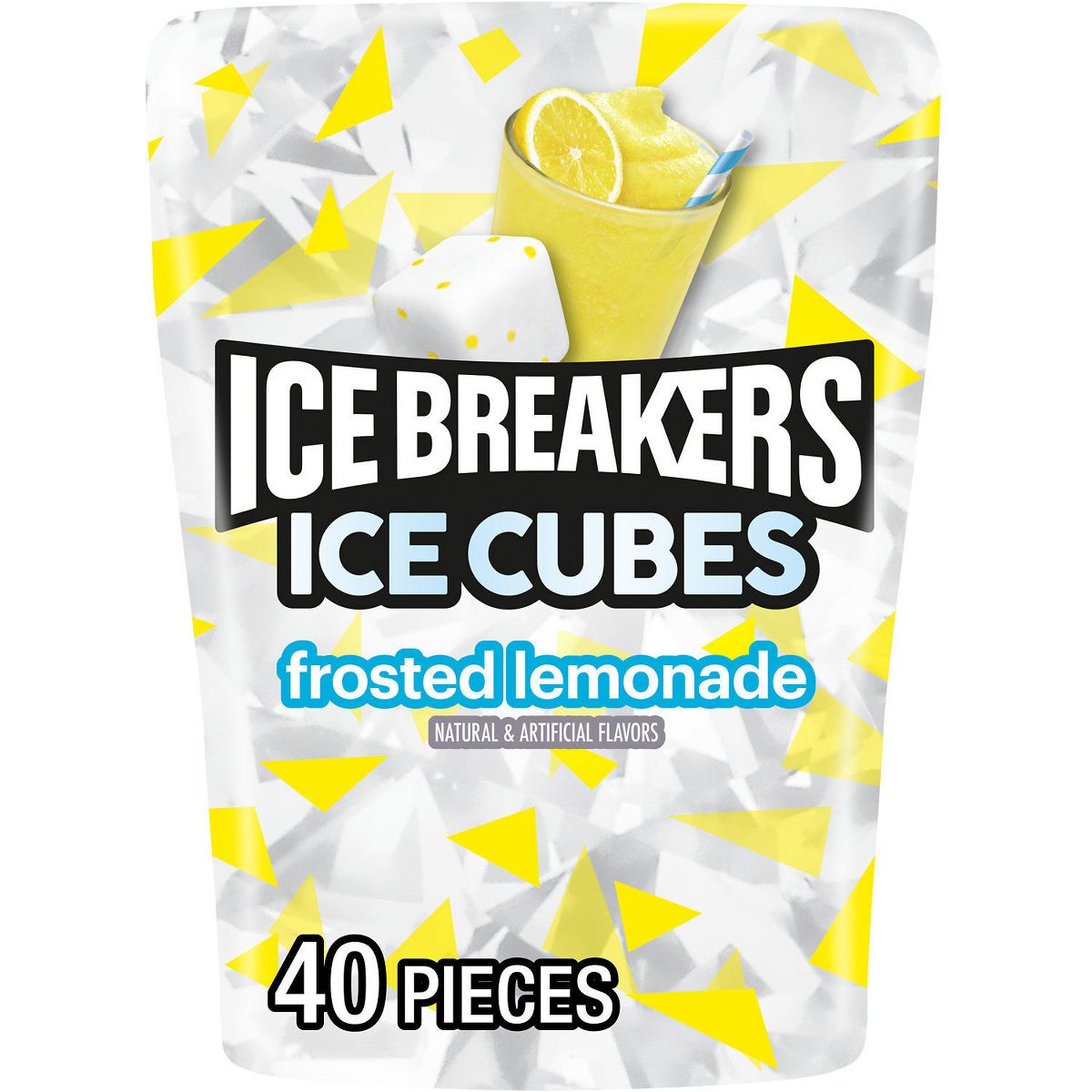 Ice Breakers Ice Cubes Frosted Lemonade Chewing Gum - 3.24oz