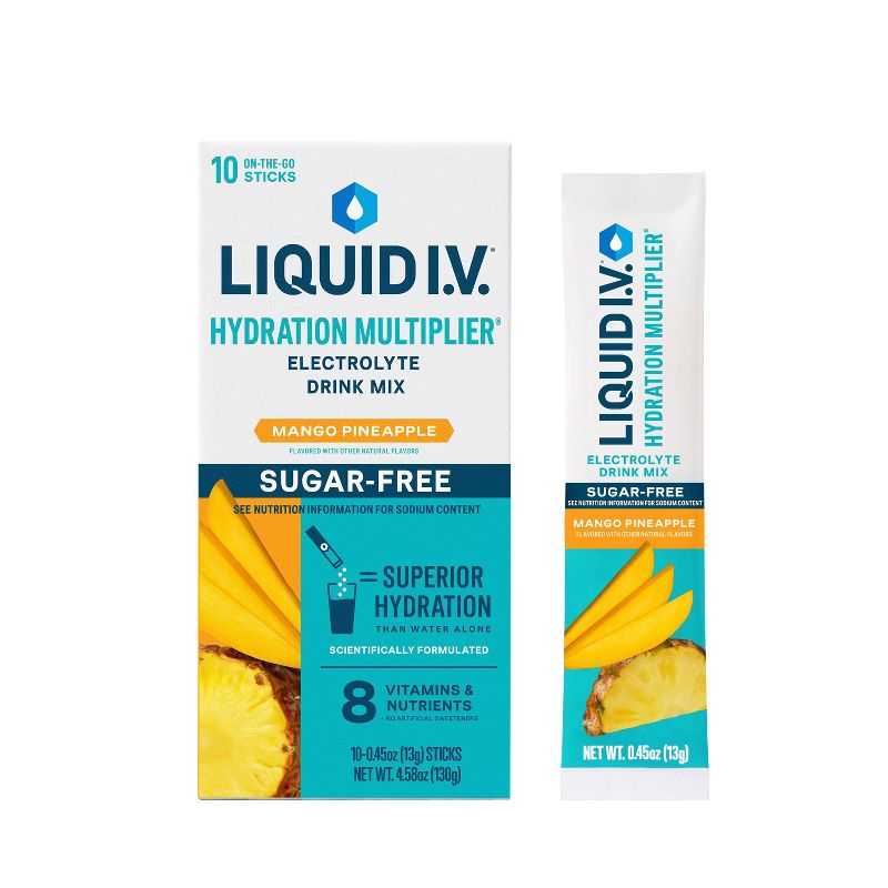 Liquid I.V. Sugar Free Hydration - Mango Pineapple 10 Pack