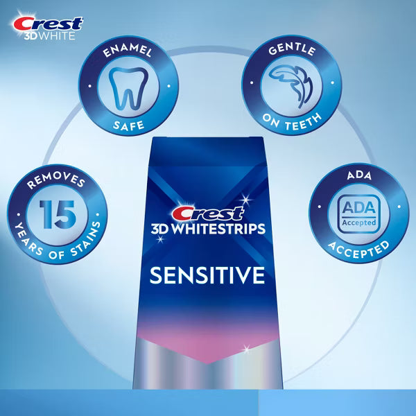 Crest 3D Whitestrips Sensitive - 14 Treatments