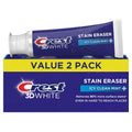 Crest 3D White Stain Eraser Fluoride Toothpaste - Icy Clean Mint 3.8oz 2-Pack