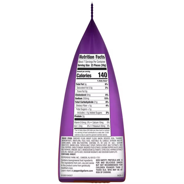 Goldfish Pretzels Hot Buffalo