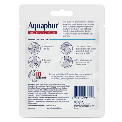 Aquaphor Advanced Therapy Repairing Foot Mask