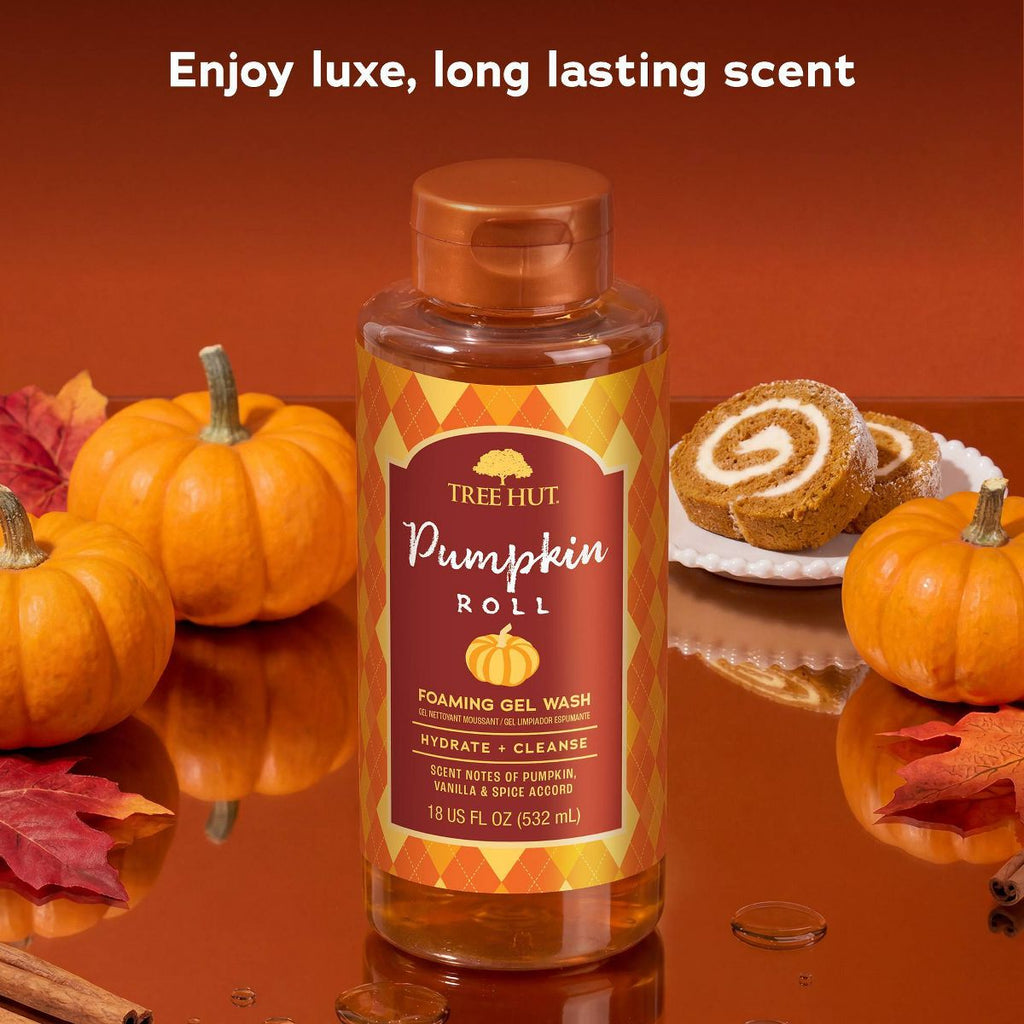 Tree Hut Pumpkin Roll Foaming Gel Body Wash - 18 fl oz