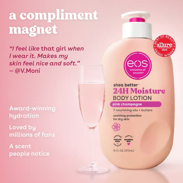 EOS Shea Better Moisture Body Lotion - Pink Champagne
