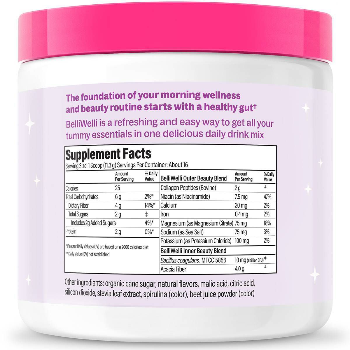 BelliWelli Daily Fiber Supplement - Wild Berry