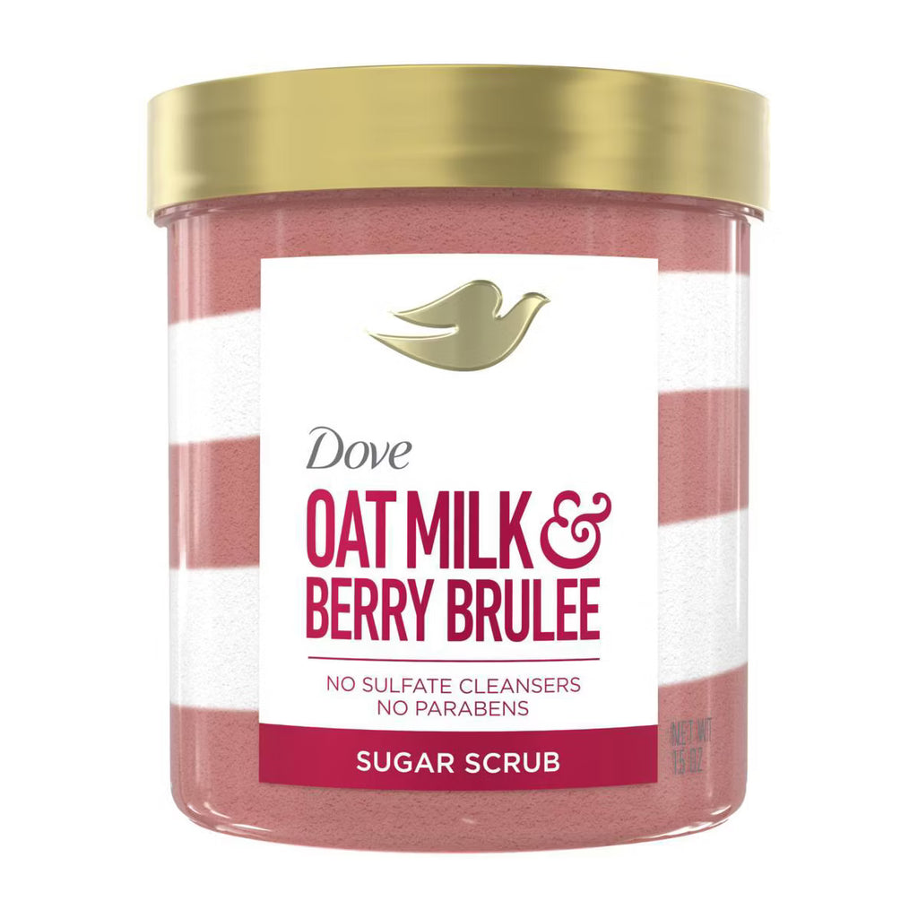 Dove Beauty Body Sugar Scrub - Oat Milk & Berry Brulee