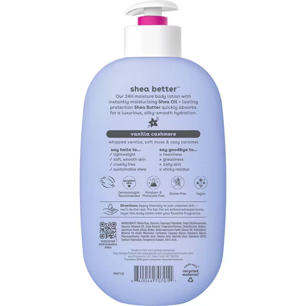EOS Shea Better Moisture Body Lotion - Vanilla Cashmere