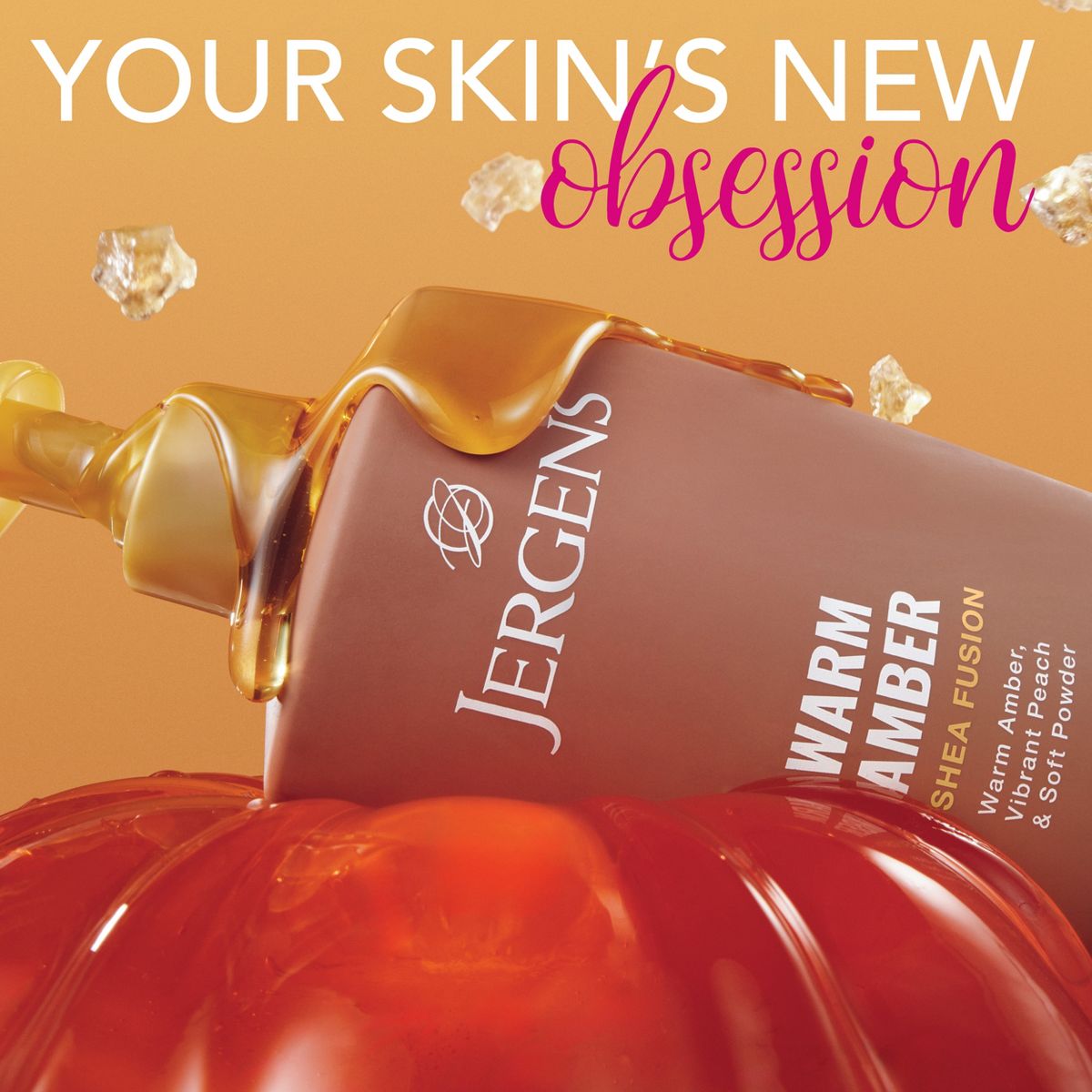 Jergens Shea Fusion Warm Amber Scented Body Lotion - 14 fl oz