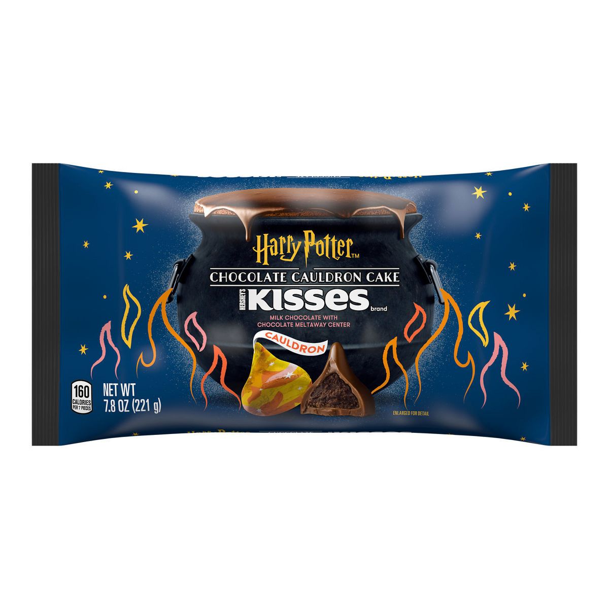 HERSHEY'S Kisses Milk Chocolate Cauldron Cake Harry Potter Halloween Candy - 7.8oz