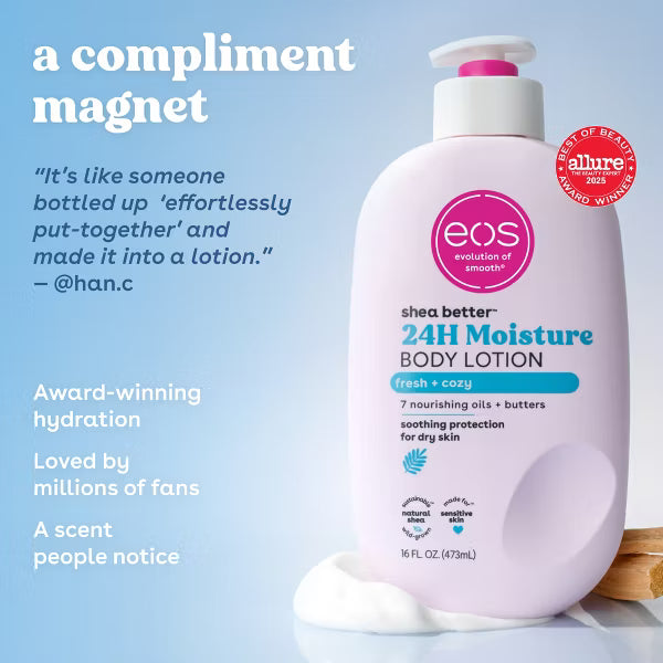 EOS Shea Better Moisture Body Lotion - Fresh & Cozy
