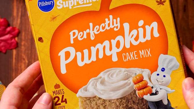 Pillsbury Moist Supreme Perfectly Pumpkin Fall Harvest Premium Cake Mix, 15.25oz
