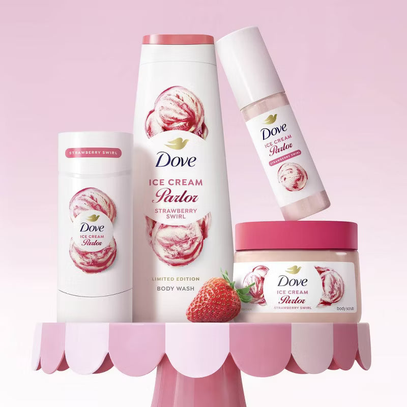Dove Beauty Ice Cream Parlor Strawberry Swirl Antiperspirant & Deodorant Stick 2.6oz