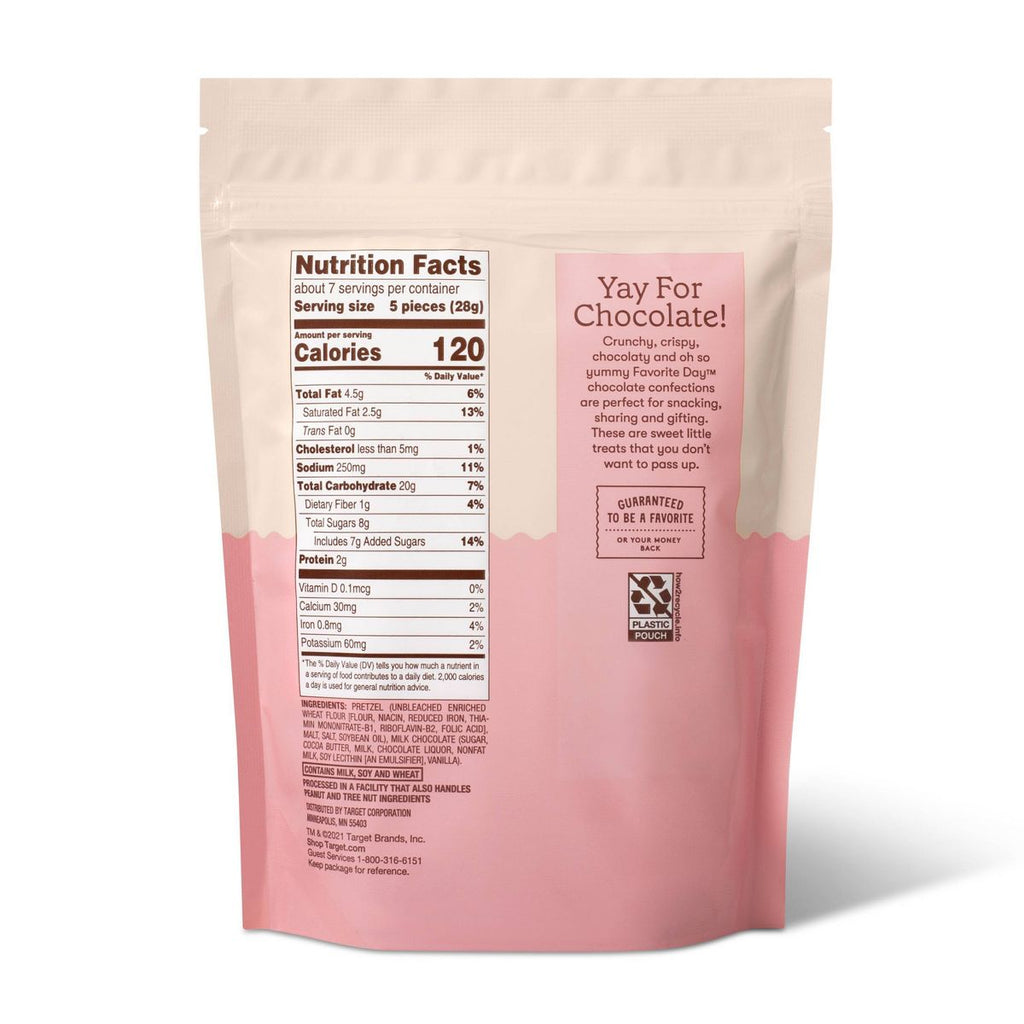 Favorite Day Milk Chocolate Covered Mini Pretzels - 7oz