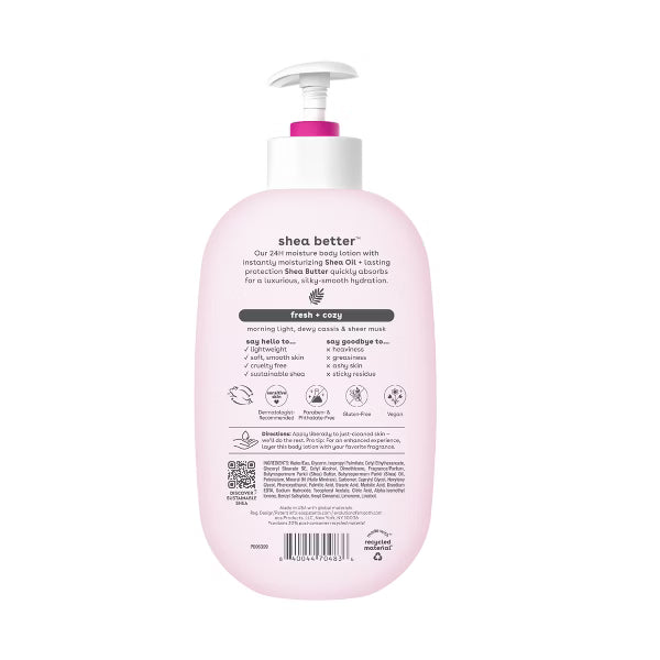 EOS Shea Better Moisture Body Lotion - Fresh & Cozy