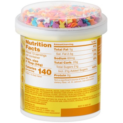 Pillsbury Easter Funfetti Spring Vanilla Frosting - 15.6oz