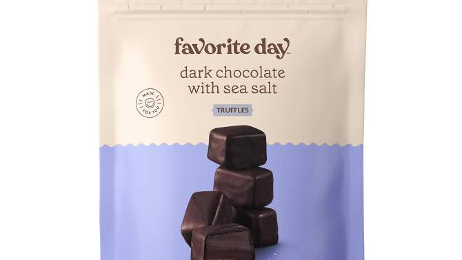Favorite Day Dark Chocolate with Sea Salt Truffle Candy 3.5oz