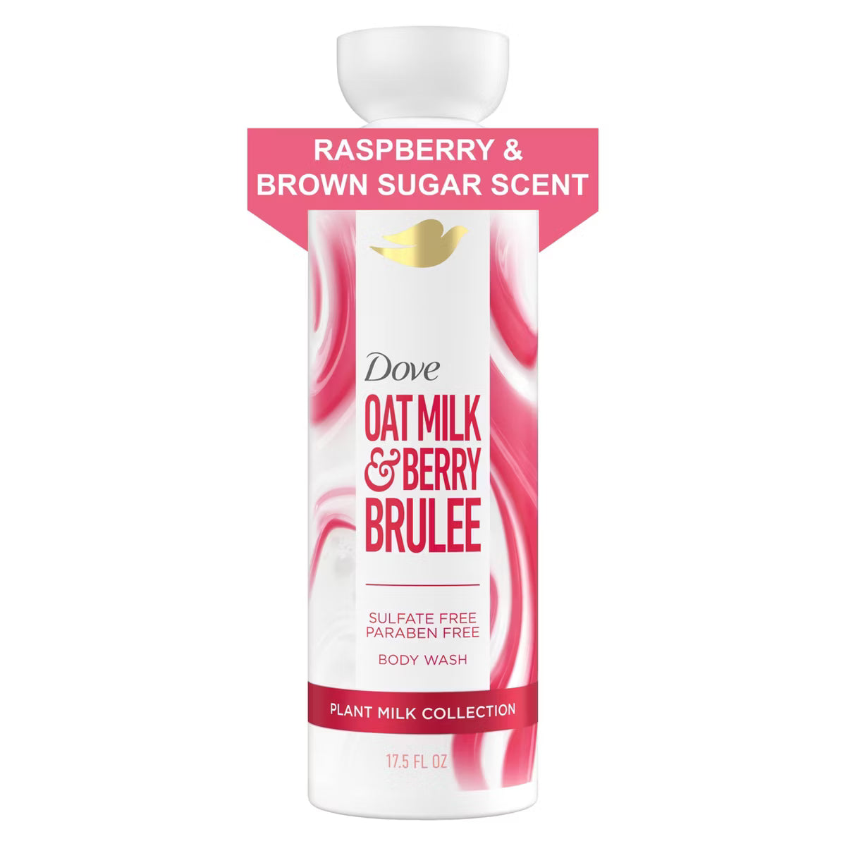 Dove Beauty Plant Milk Cleansing Body Wash - Oat Milk & Berry Brulee