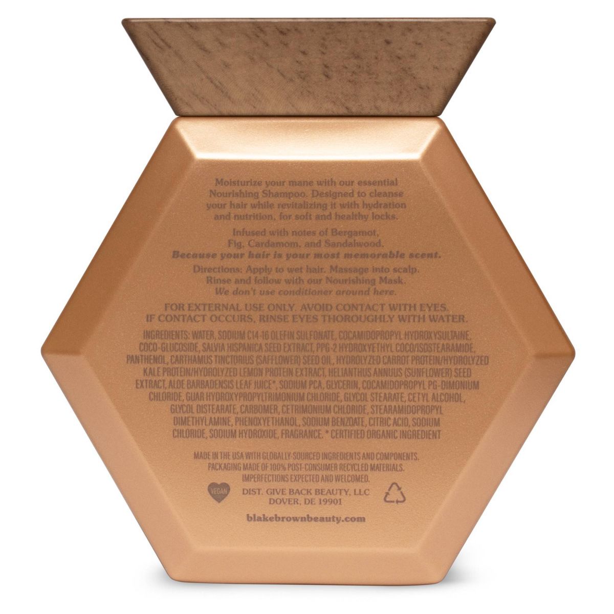 Blake Brown Fundamental Nourishing Shampoo - Wild Nectar Santal - 14 fl