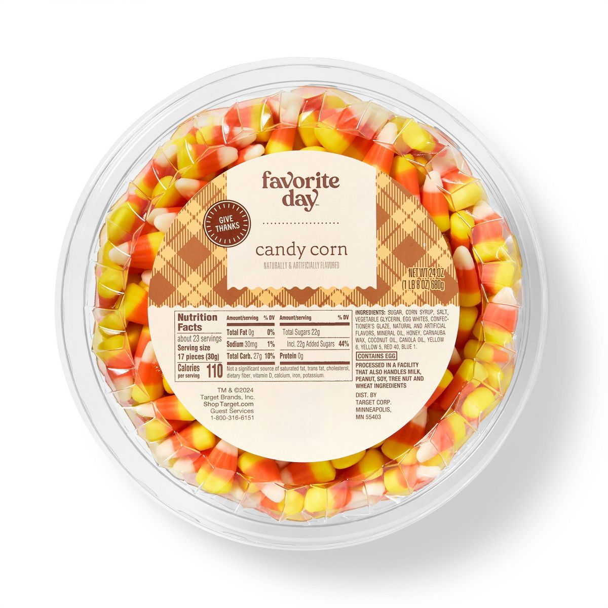 Fall Harvest Candy Corn Tub Halloween Candy - Target Favorite Day