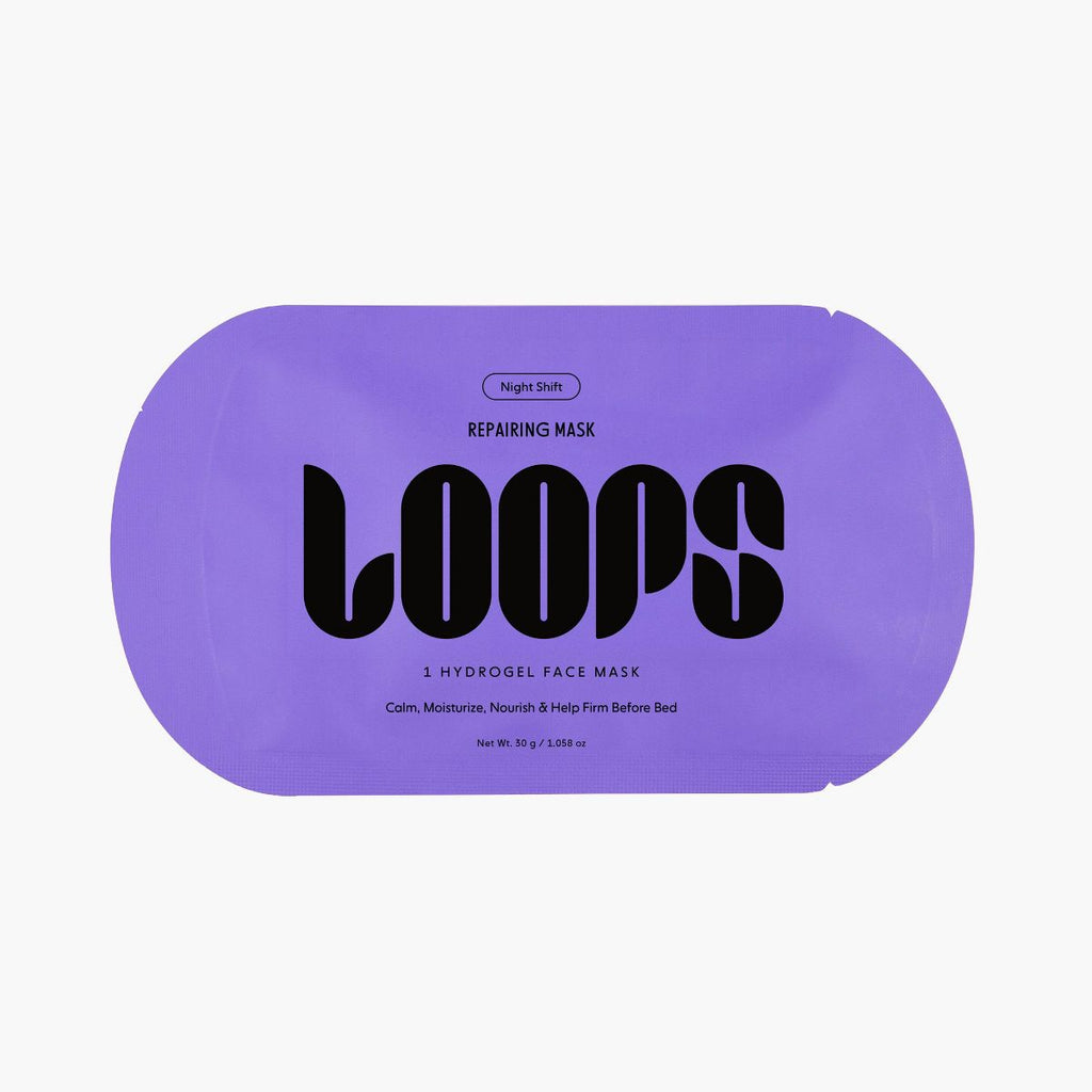 LOOPS Night Shift Repair Hydrogel Face Mask - 1.058oz