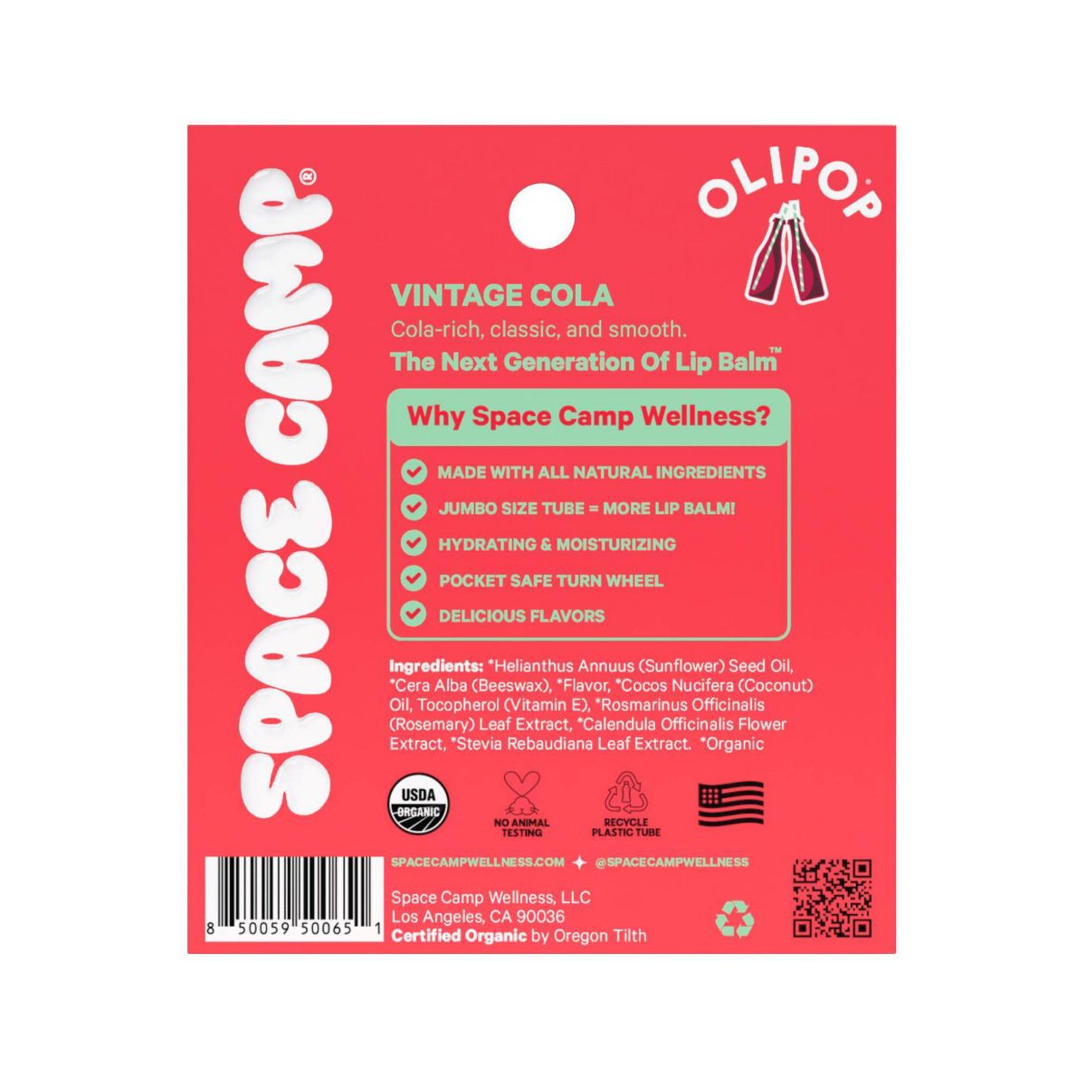 Space Camp Wellness Vintage Cola Lip Balm 0.25oz
