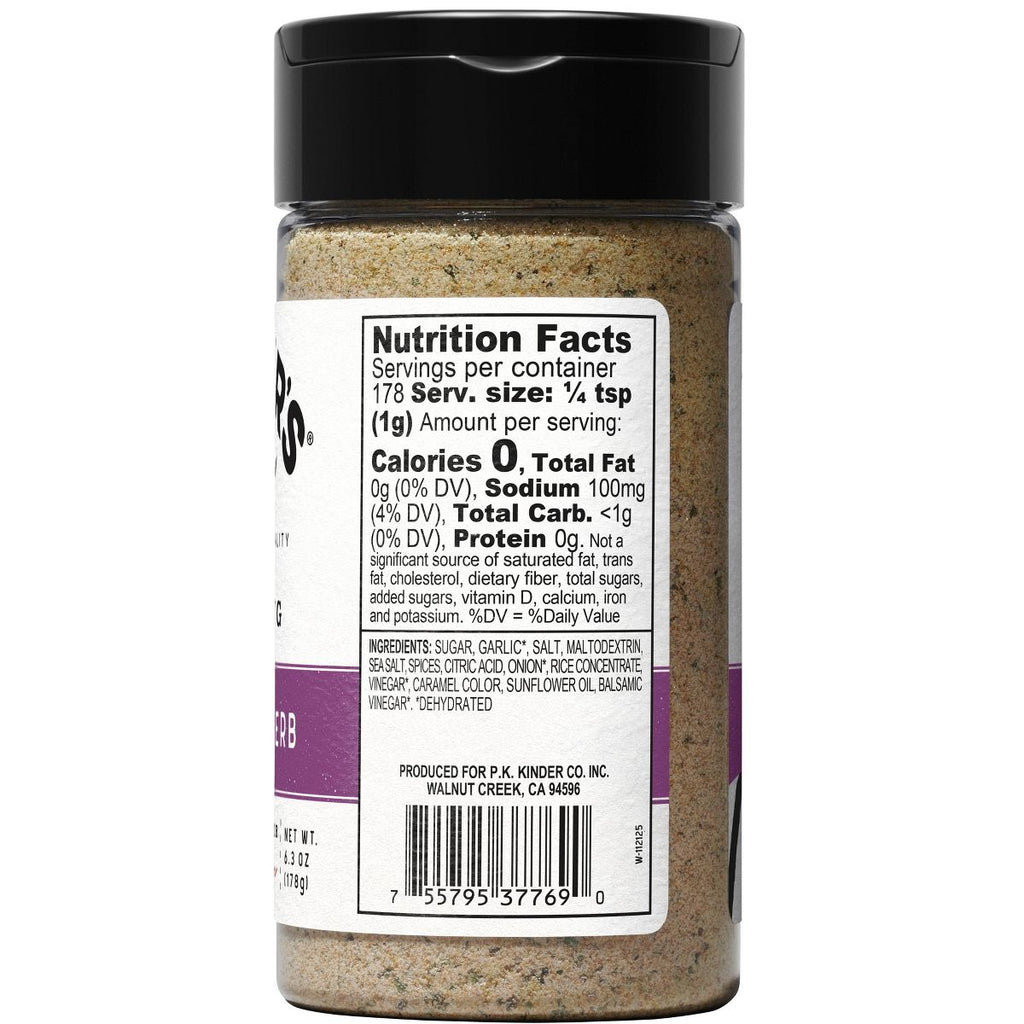 Kinder's Balsamic and Herb Seasoning - 6.3oz