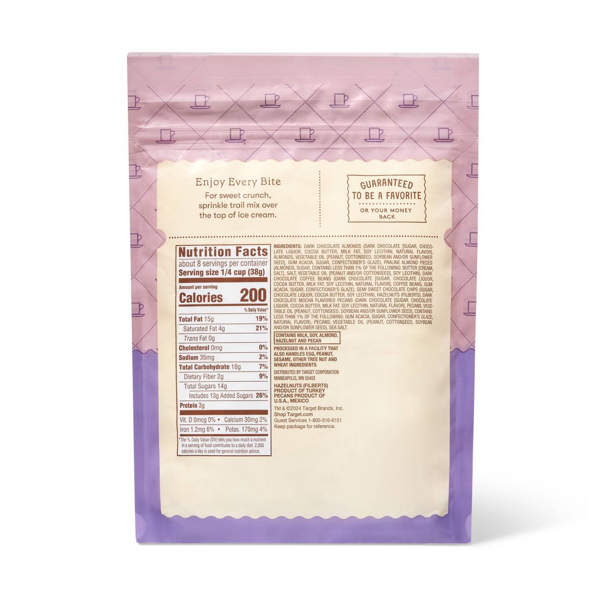 Favorite Day Dark Chocolate Espresso Trail Mix 11oz