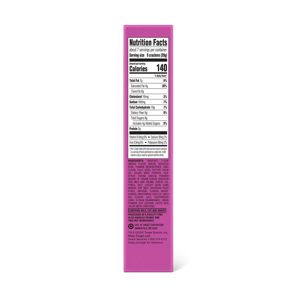 Mini Shallot & Chive Bagel Sandwich Crackers - 7.05oz