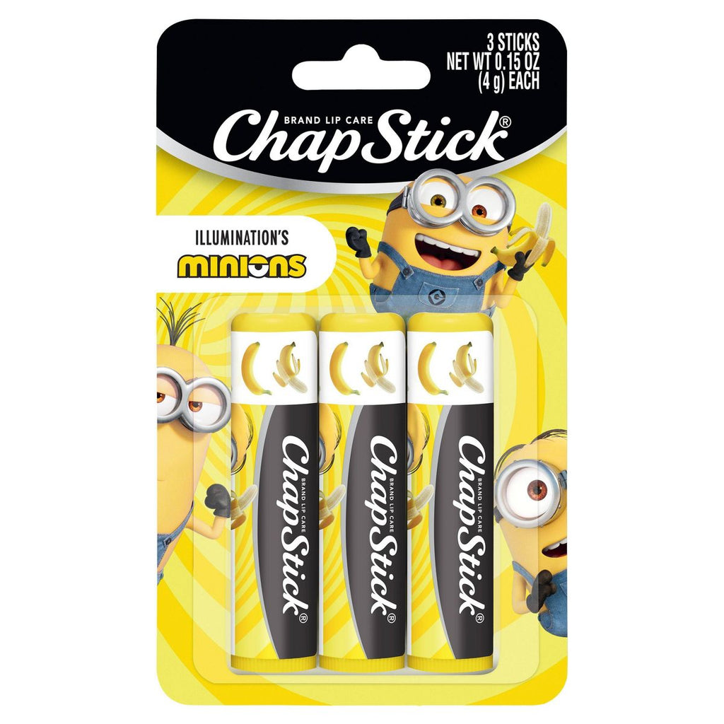 Chapstick Minions Banana Lip Balm 3-Pack