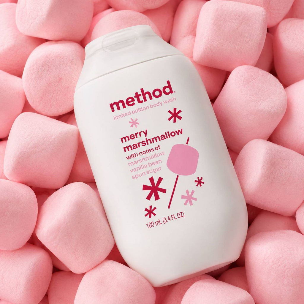 Method Holiday Body Wash - Merry Marshmallow - 3.4 fl oz
