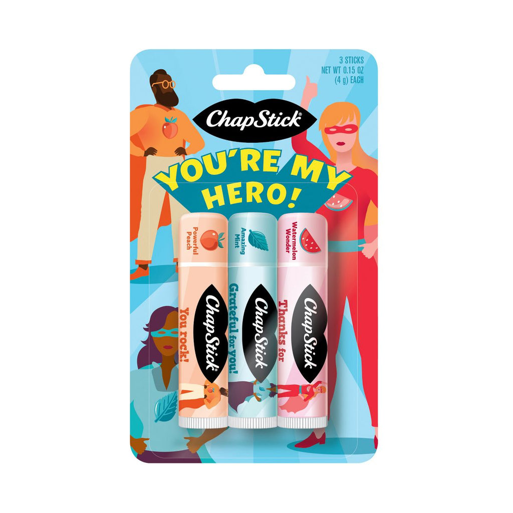 Chapstick You Are My Hero Moisturizing Lip Balm 3 Pack