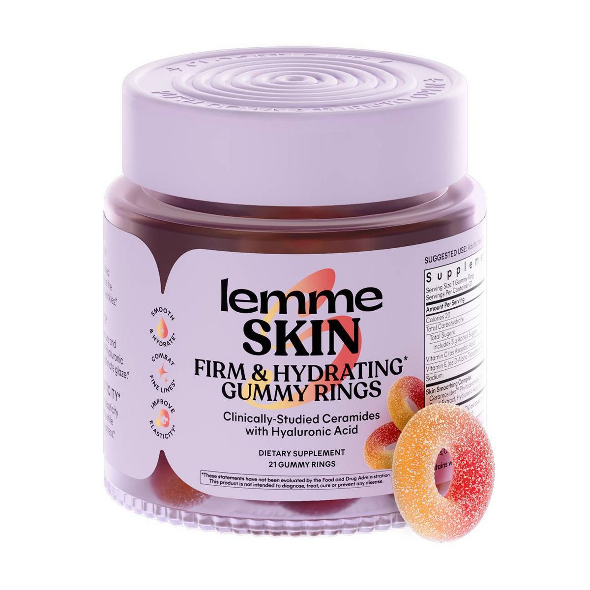 Lemme Skin Gummy Rings - Peach