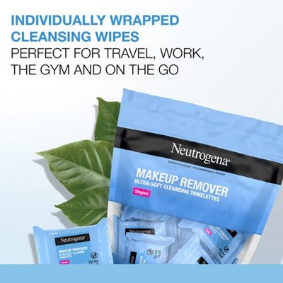 Neutrogena Makeup Remover Wipes - Ultra Soft Micellar Facial Cleansing - Singles