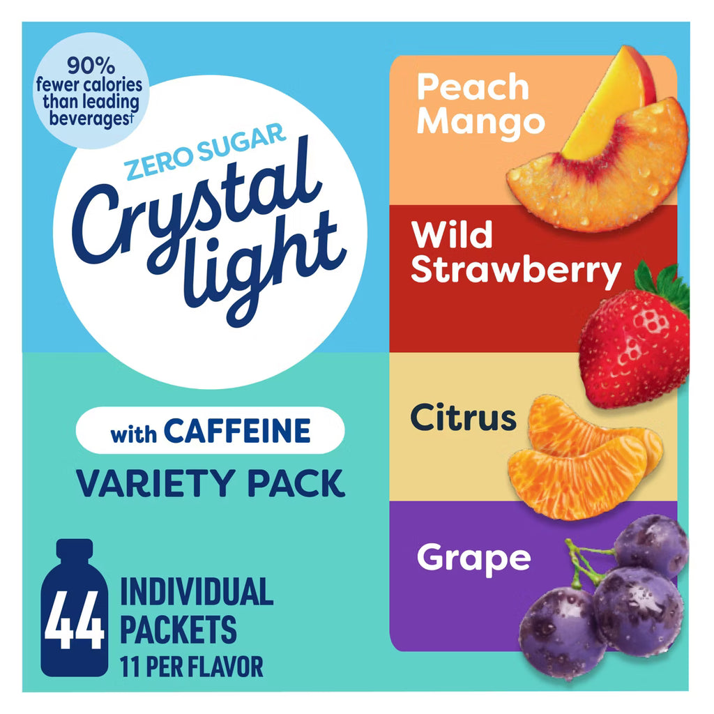 Crystal Light On The Go Energy Variety Pack - 44 Packets