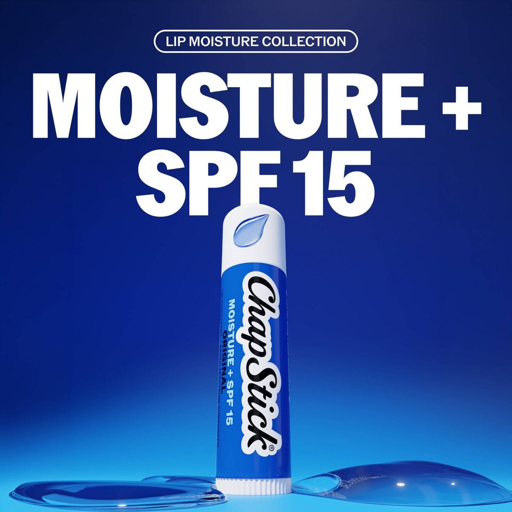ChapStick Original Moisturizer Lip Balms SPF 15 - Pack of 3