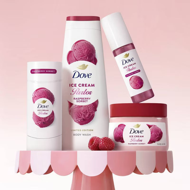 Dove Beauty Ice Cream Parlor Raspberry Sorbet Body Mist 3.3oz