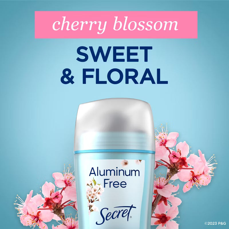 Secret Aluminum-Free Deodorant Cherry Blossom 2.4oz