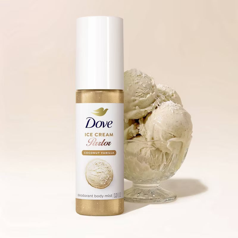 Dove Coconut Vanilla Ice Cream Parlor Body Mist 3.3oz