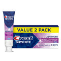 Crest 3D White Advanced Radiant Mint Teeth Whitening Toothpaste 2 pack