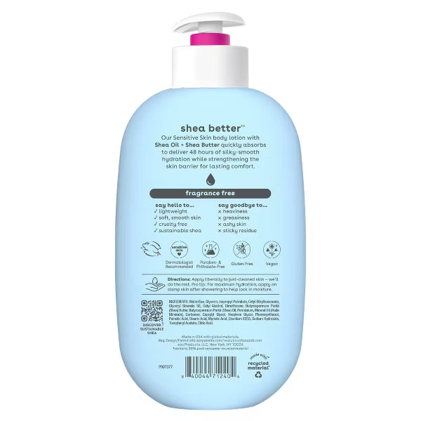 EOS Shea Better Moisture Body Lotion - Fragrance Free