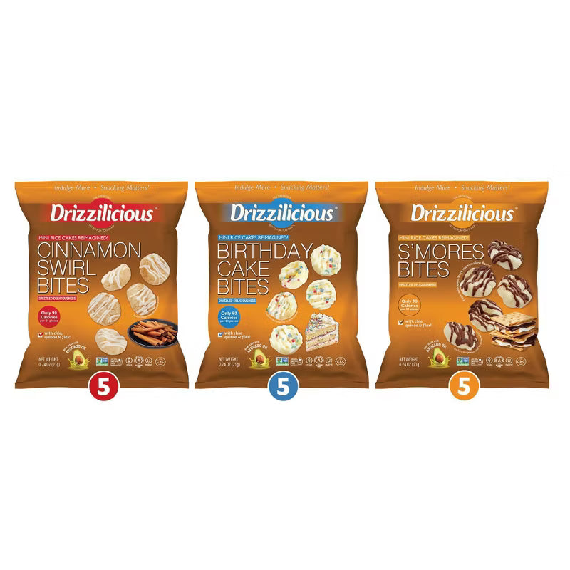 Drizzilicious Drizzled Mini Rice Cakes - 21g