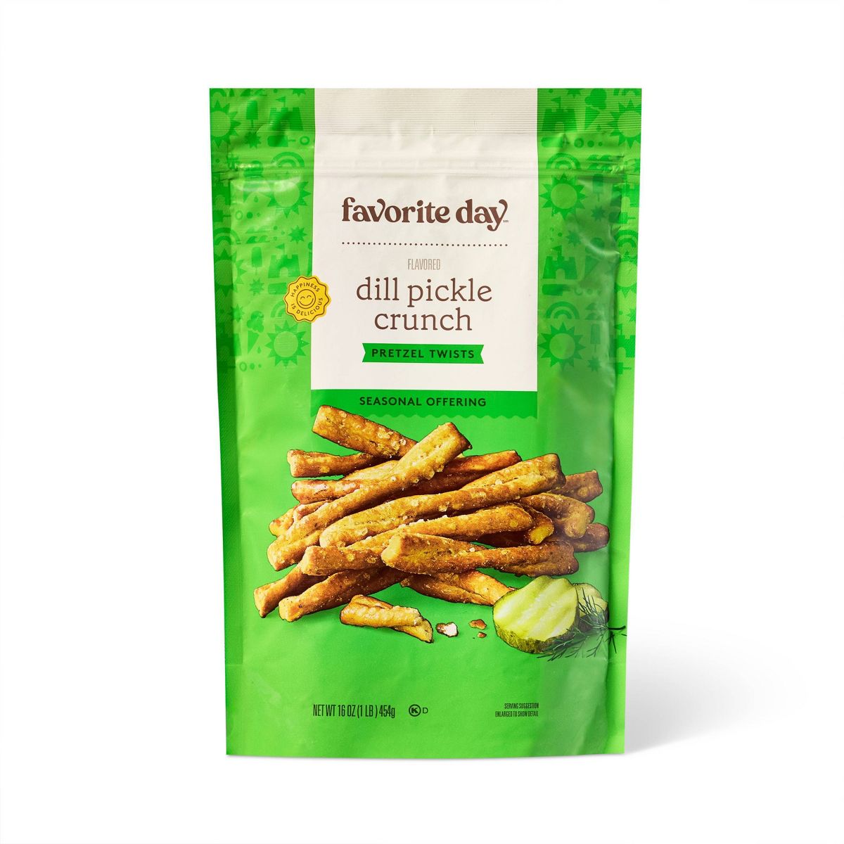 Favorite Day Dill Pickle Seasoned Pretzels 16oz
