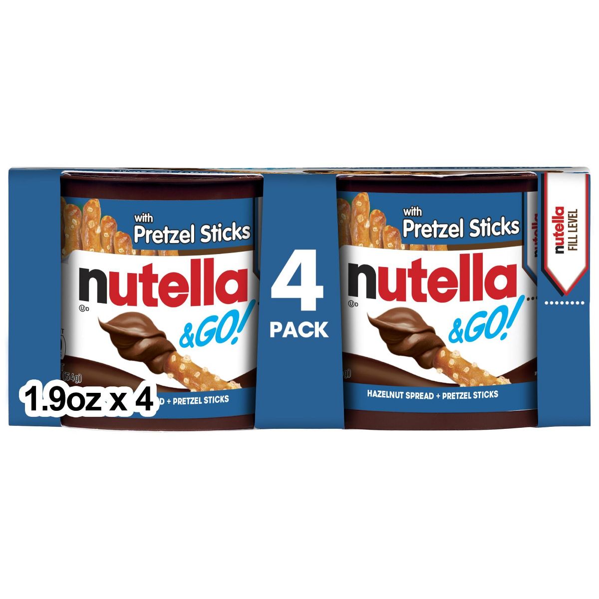 Nutella and Go! with Pretzel Sticks - 7.6oz/4pk: Creamy Texture