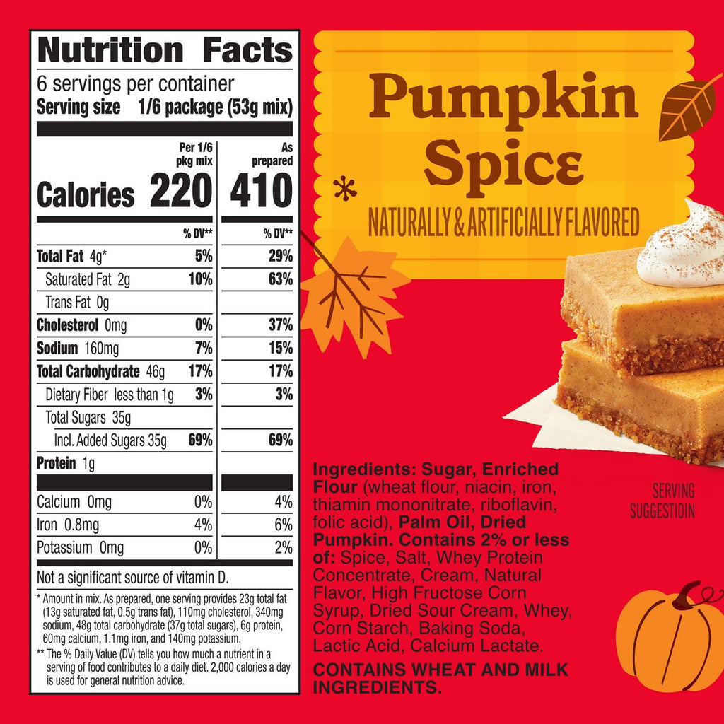 Betty Crocker Fall Harvest Pumpkin Cheesecake Mix - 11.2oz