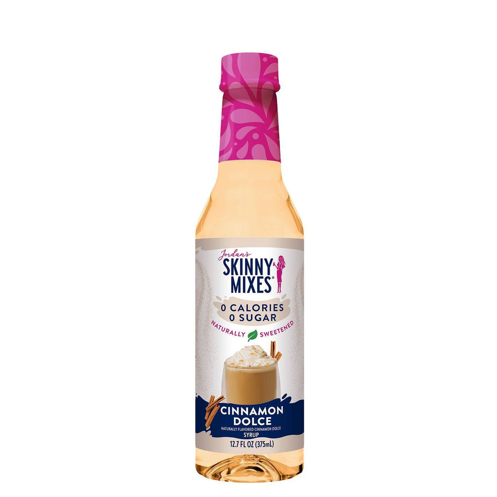 Jordan's Skinny Mixes Naturally Sweetened Sugar Free Cinnamon Dolce Coffee Flavoring Syrup