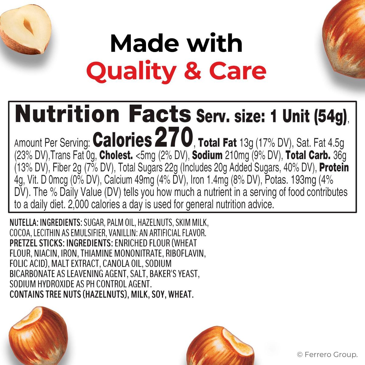 Nutella and Go! with Pretzel Sticks - 7.6oz/4pk: Creamy Texture