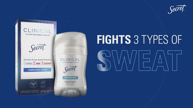 Secret Women's Clinical Strength Mini Invisible Solid Antiperspirant - Fresh Scent