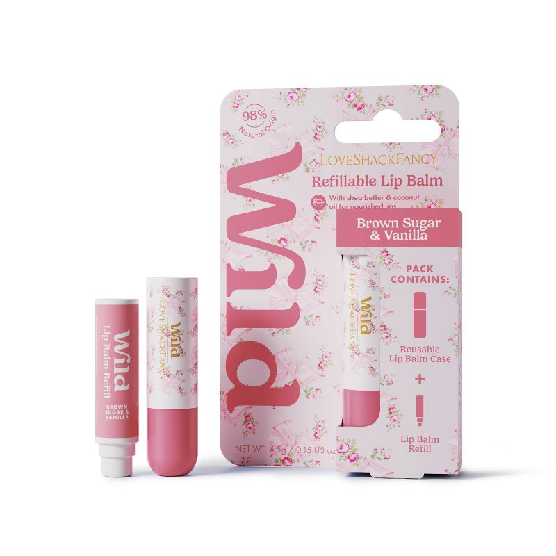 LoveShackFancy Brown Sugar Vanilla Refillable Lip Balm