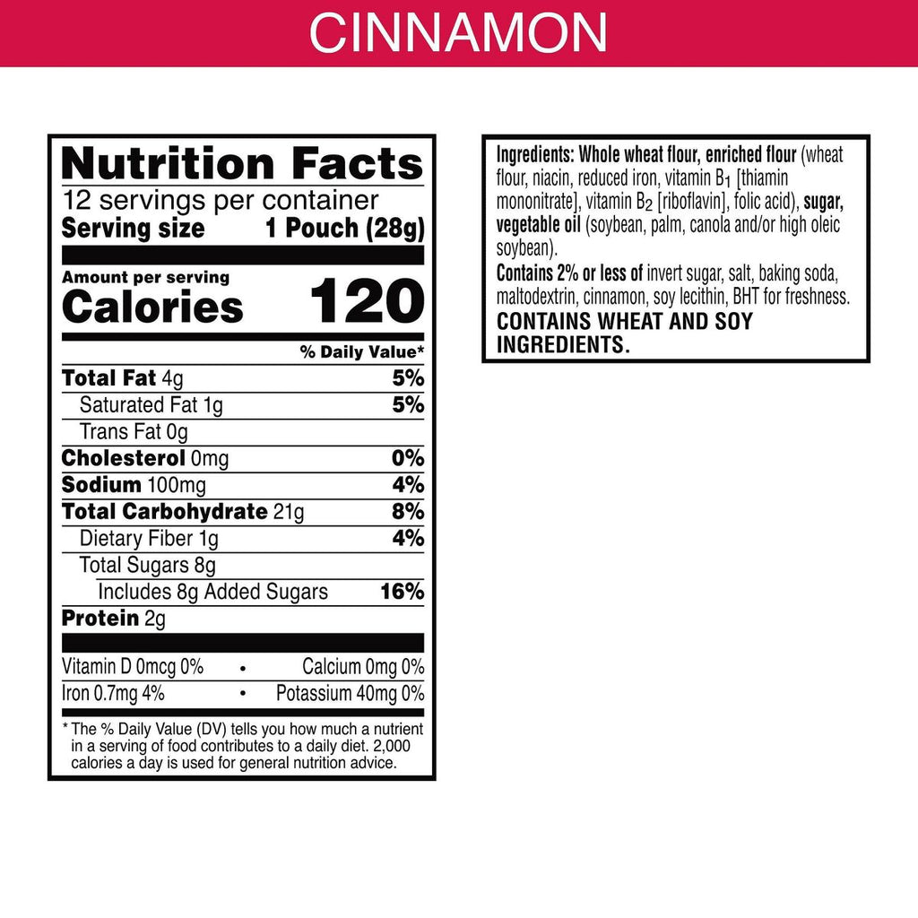 Kellogg's Snacks Scooby-Doo! Cinnamon Baked Graham Cracker Snacks Multipack - 28g