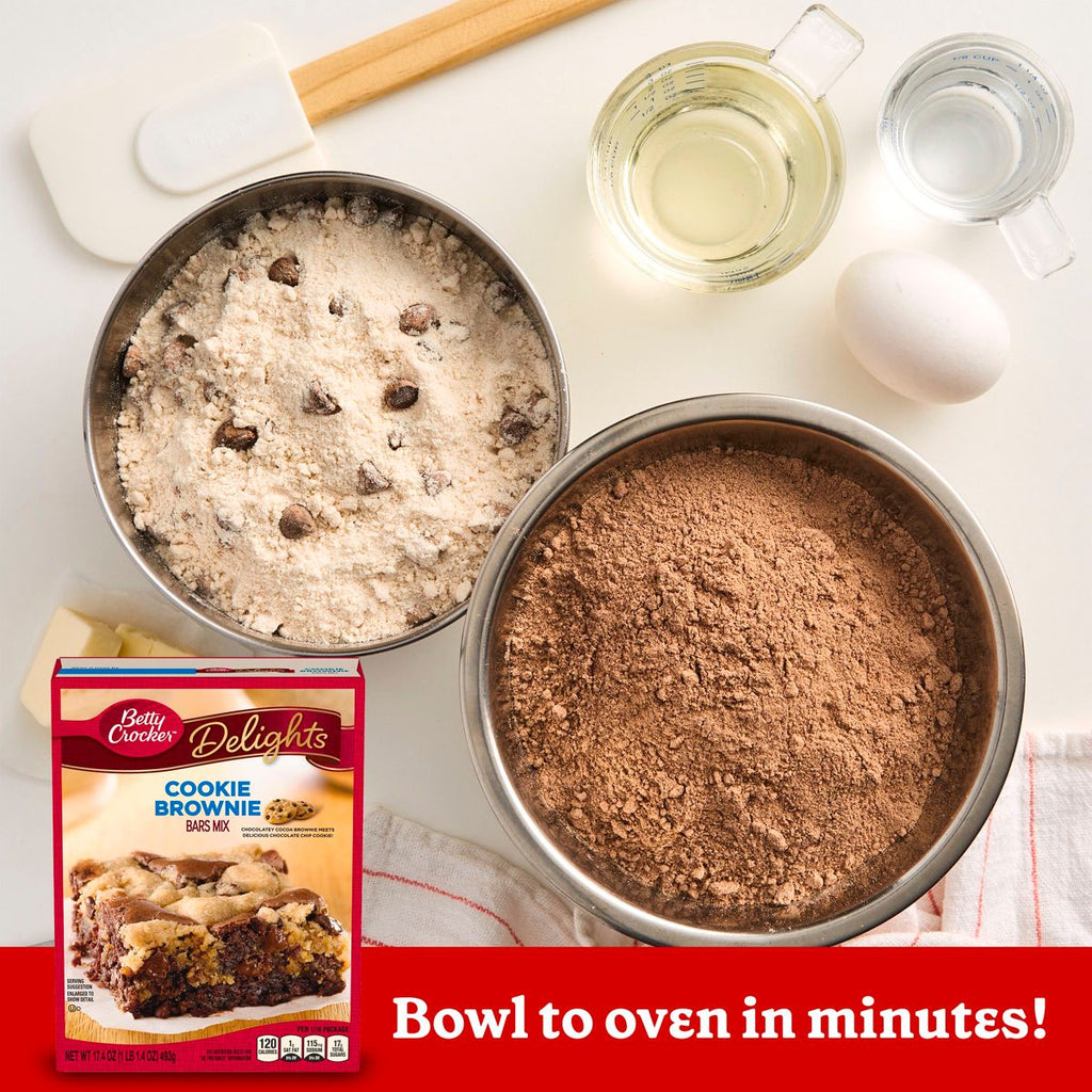 Betty Crocker Cookie Brownie Bars Mix - 17.4oz